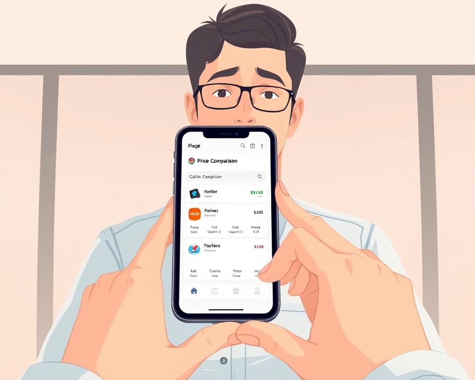 como escolher o app de comparação de preços