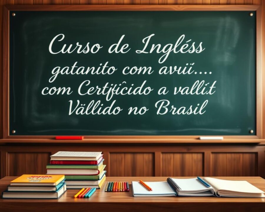 Curso de Inglês Gratuito com Certificado Válido no Brasil