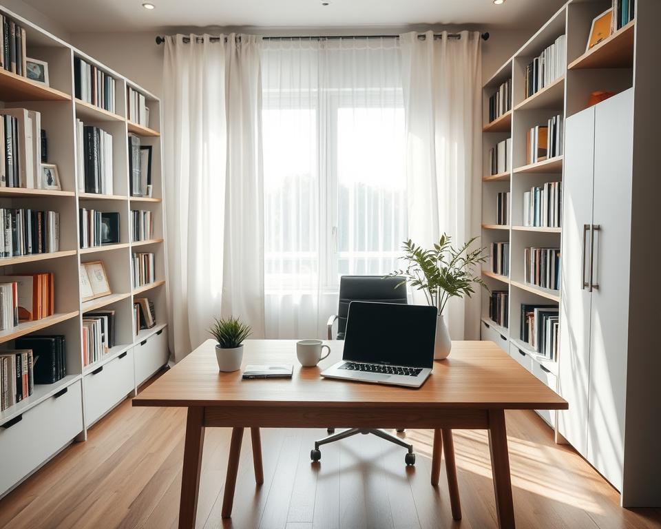 organização do espaço de trabalho em casa