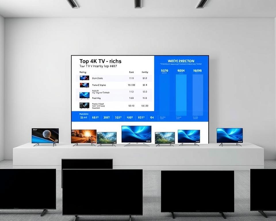 ranking das melhores TVs 4K até 55 polegadas em 2025